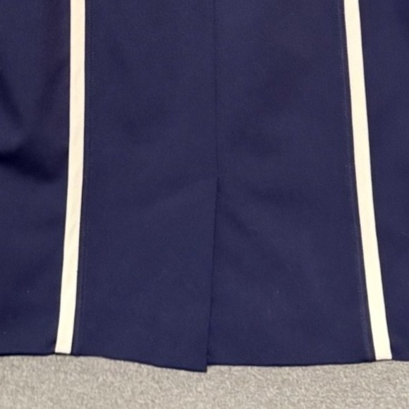 Calvin Klein White Piping Sheath Dress Navy Sz 12 business casual work office - Picture 4 of 7